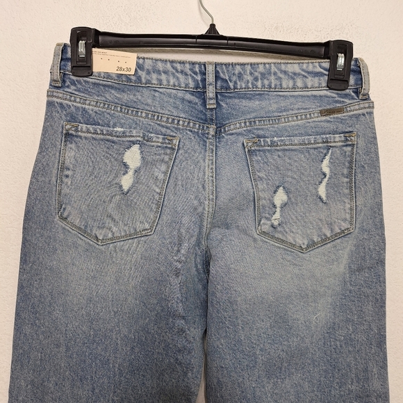 KanCan Maurices Distressed High Rise Porkchop Pocket Straight Jeans Size 28 - Picture 6 of 14